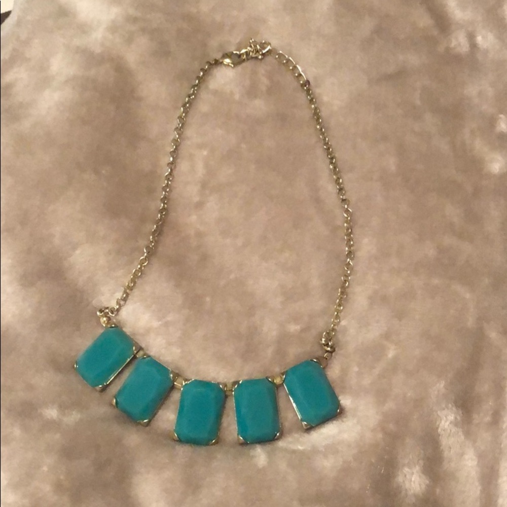 Turquoise & gold necklace